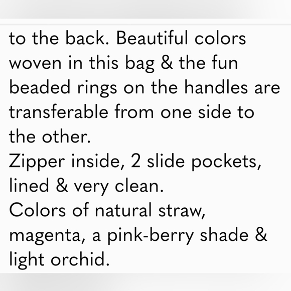 Macrame Handbag Straw Market Souvenir - Picture 12 of 12